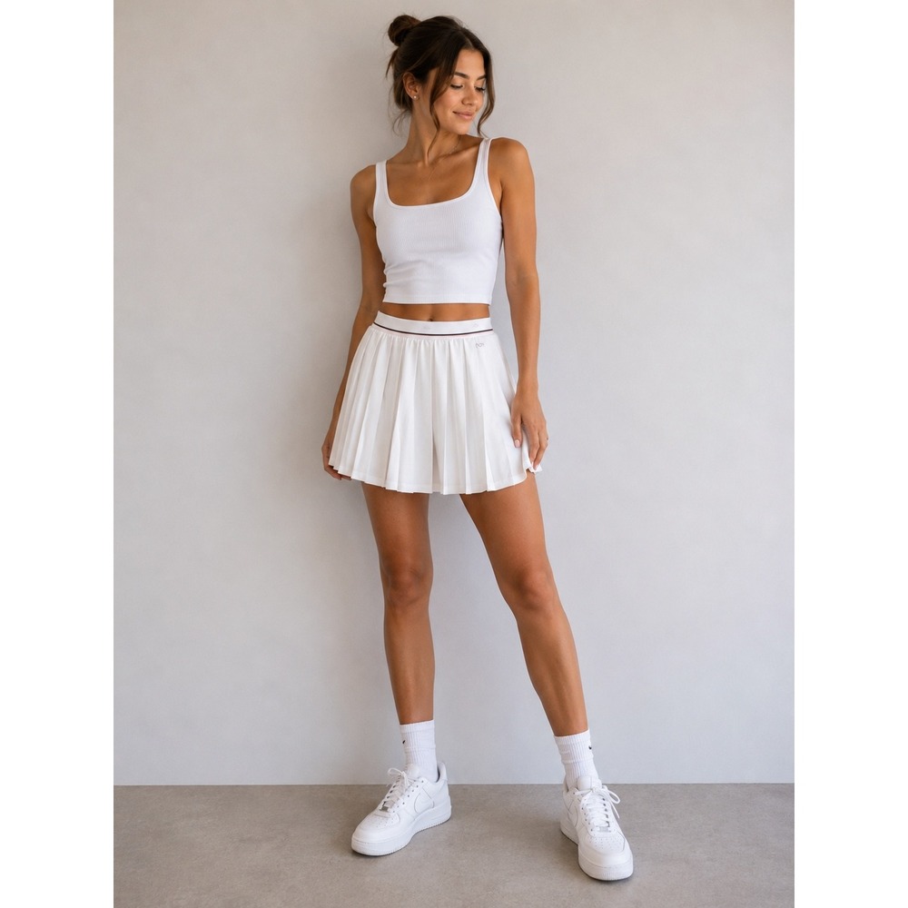 Walter Hagen Womens XXL White Pleated 16" Skort Golf Tennis Athletic Preppy